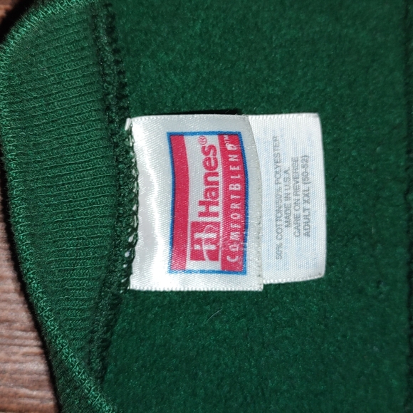 Vtg 1997 Hanes Green Bay Packers Sweatshirt Mens 2XL Green Pullover NFL Logo USA - Picture 5 of 9